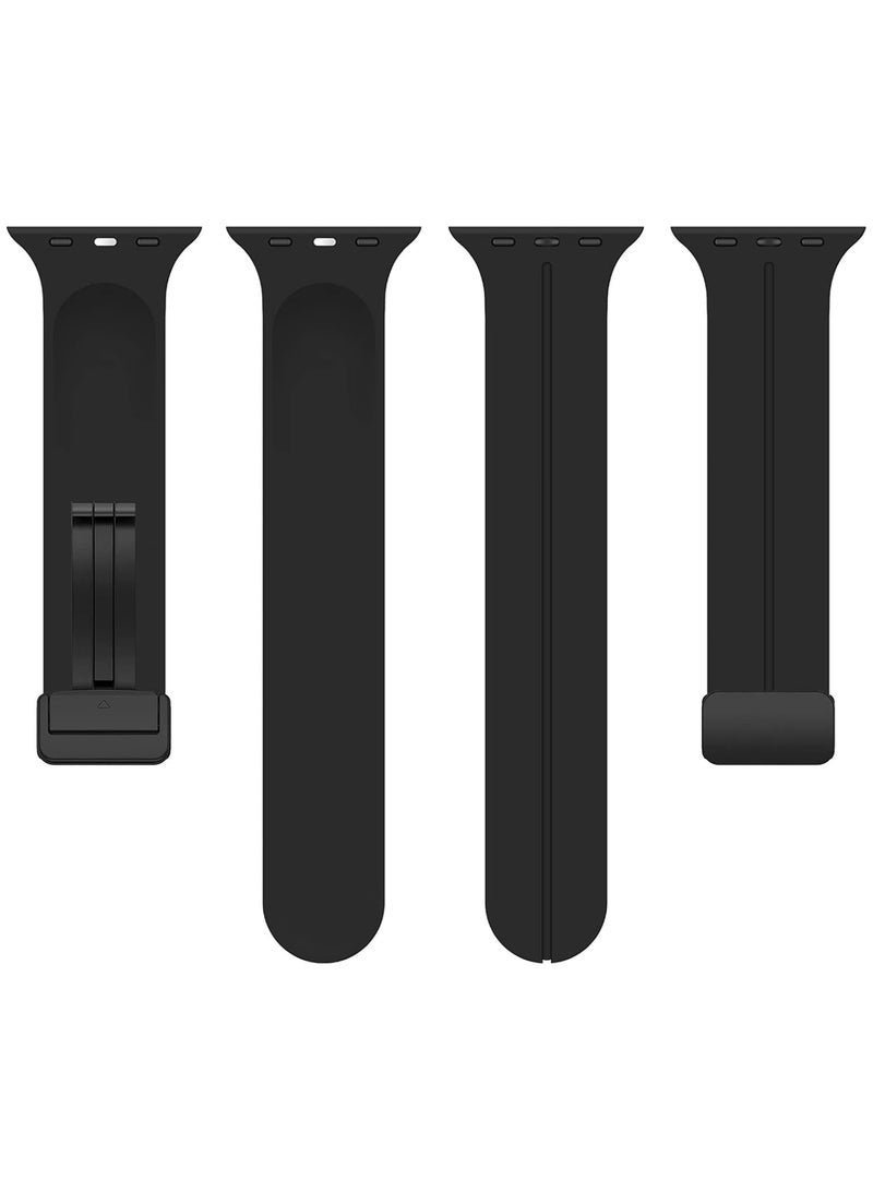 DUSALA Magnetic Silicone Watch Band 42mm/44mm Quick Release Strap for Men & Women Soft Skin Friendly Sport Replacement Band for Smartwatch & Analog Watches Durable, Waterproof, Magnetic Folding Clasp for All-Day Comfort - Image 5