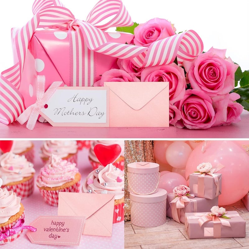 Confetti Dispersed regional warehouses Gift Card Envelopes - 100pc MiniEnvelopes, Paper Business Card Envelopes, Tiny Envelope Pockets for Small Note Cards, 4 x 2.7 Inches (Baby Pink) Hardened processed substance - Image 4