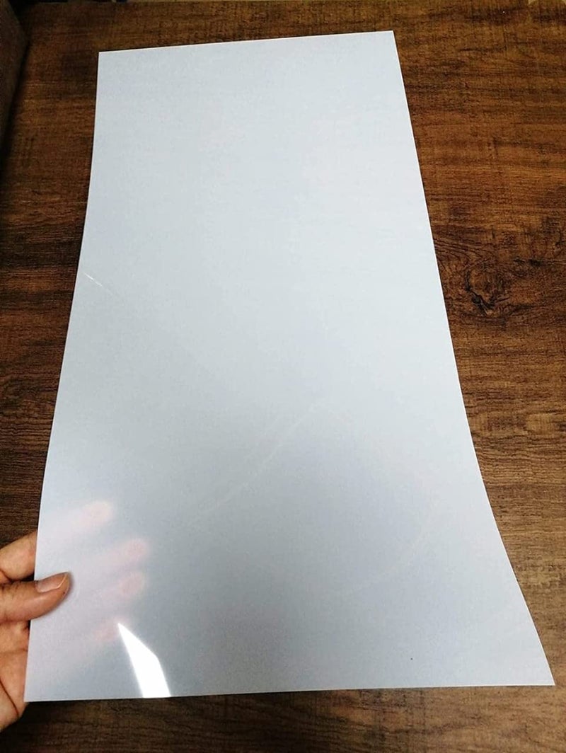 GREENARTZ 12 x 24 inch 10 mil Mylar Sheet Milky Translucent PET Blank Stencil Making Sheet for Cricut, Silhouette, Gyro-Cut Tool Template Mayerial (Pack of 4) - Image 1