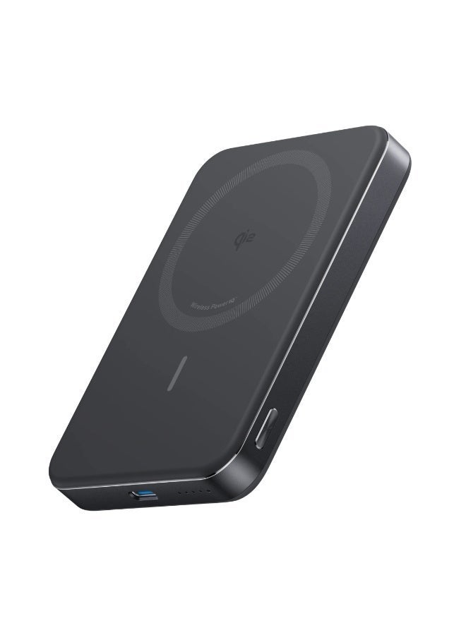 Anker A1664P11 MagGo Power Bank Ultra-Slim 10000mAh Qi2 – Black - Image 1