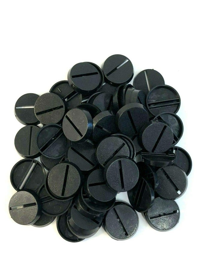 War Base West Lot of 60 25mm Round Slot Bases for Warhammer 40k & AoS Games Workshop Wargame Bitz - Image 1