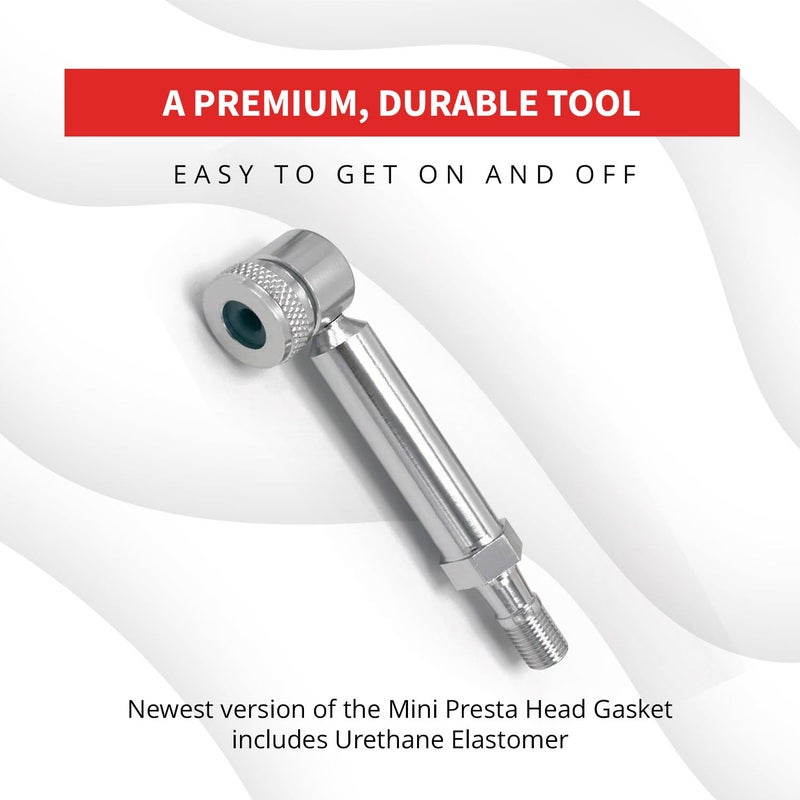 Prestacycle Disc Wheel Mini Presta Head Quick-Click2 for Bike Pumps, Presta Valve Air Compressor Adapter for All Presta Valves, For Road Bicycles, Triathlon Bicycle, High Profile Wheels & Disk Wheels - Image 4