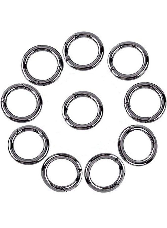 ONWON 20 Pieces Carabiners Rings - Zinc Alloy Round Carabiner Loaded Gate Clips Spring Snap Hook Locking Carabiners Keychain Keyring Buckle - Image 1