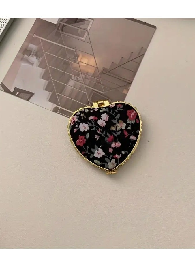 Rozino Small Portable Foldable Double-sided Small Mirror for Women Mini Makeup Mirror Small Flip Cover Portable  - Image 1