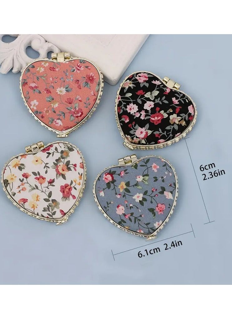 Rozino Small Portable Foldable Double-sided Small Mirror for Women Mini Makeup Mirror Small Flip Cover Portable  - Image 4