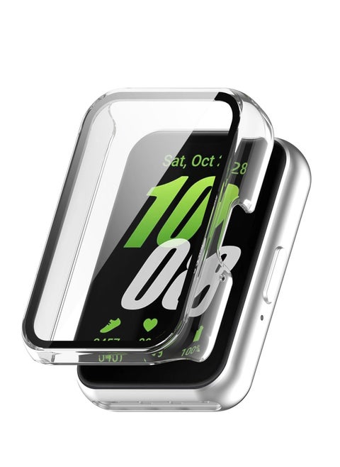 Case for Samsung Galaxy Fit 3 Hard PC Case + Screen Protector Protective Cover Full Coverage Shockproof (Transparent)