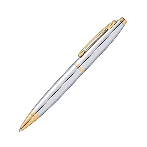 Cross Calais Refillable Ballpoint Pen, Medium Ballpen, Includes 2 Bonus Refills, Premium Gift Box - Medalist Chrome - Image 1
