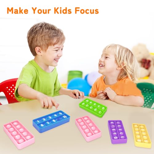 Anemeeoke Ten Frame Popper Math Fidget Sensory Toys TenFrame Counting Toy Educational Toy for Kids Classroom Group Learning Activities for ToddlerPack of 10 - Image 5