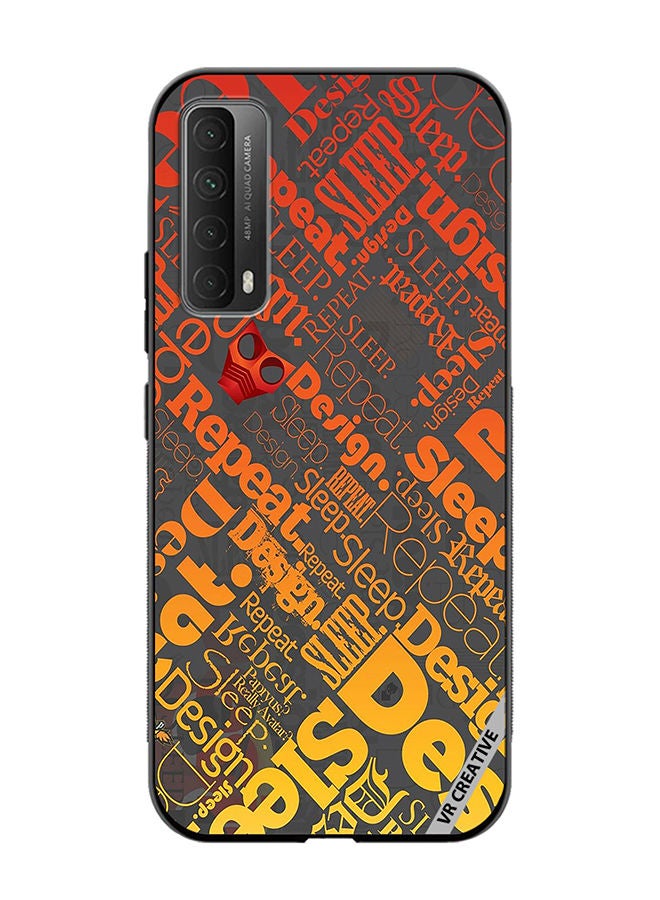 VR CREATIVE Protective Case Cover For Huawei Y7a Sleep Repeat Design Multicolour - Image 1