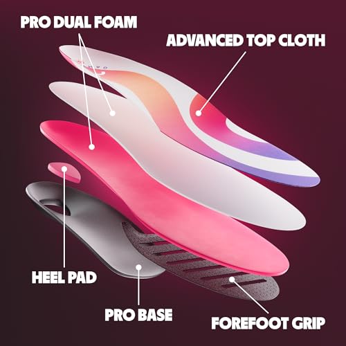 MOVE Game Day Pro- Ultimate Performance Sports Insoles for Basketball, Volleyball, Football, Tennis, Athletics, Baseball, Running, and Active Lifestyle. Extra Shock Absorption (M 13-13.5/WM 14.5-15) - Image 2