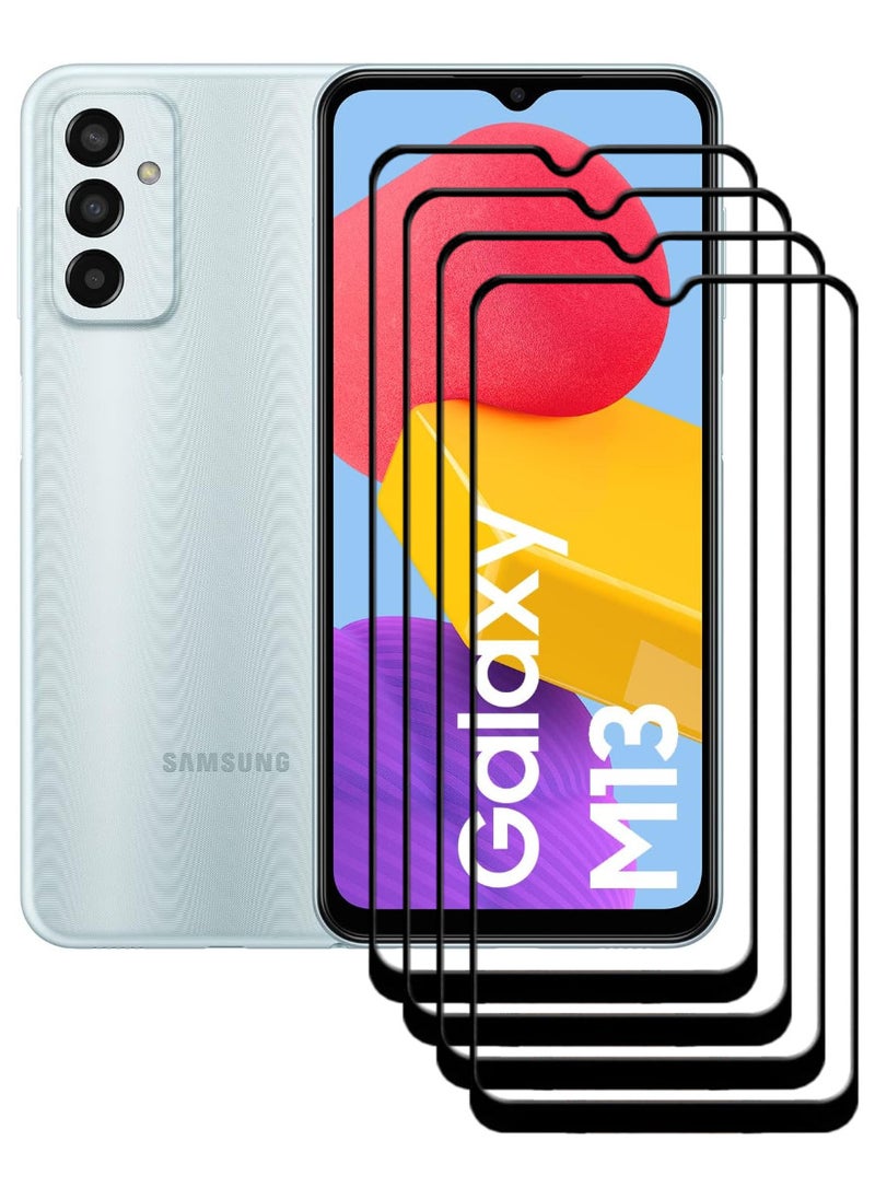 ACLIX 4 Pieces Antistatic ESD Dustproof Premium Quality High Definition Tempered Glass Screen Protector Designed For Samsung Galaxy M13 - Image 1