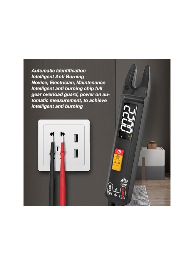 PROMASS promass Digital Clamp Meter, 3 in 1 Clamp Multimeter Smart U Shape Electrical Amp Tester High Accuracy Electric Pen Current Clamp Meter AC DC Current Ohm Voltage Tester for Electricians  - Image 5