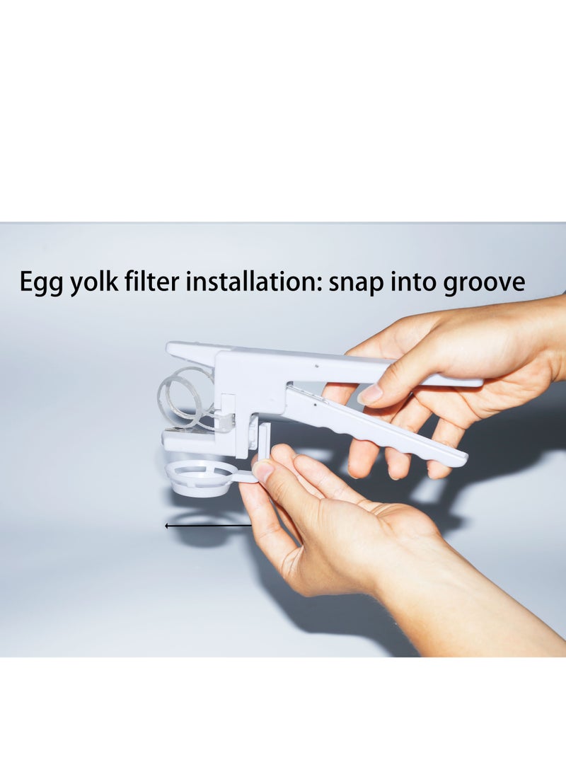 Handheld quick egg beater, egg shell cutter, egg white separator, egg filter, kitchen convenience gadgets  - Image 3