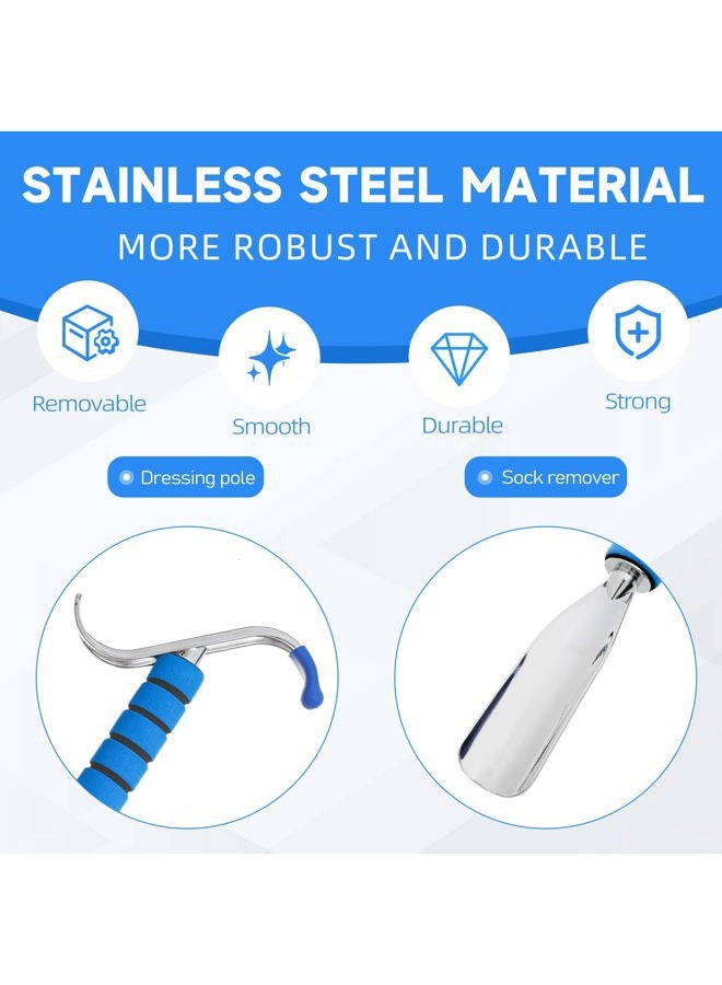 Fanwer Shoe Horn & Dressing Stick - Sock Remover Tool Independent Living Aids for Elderly Disabled Men Women - Image 5