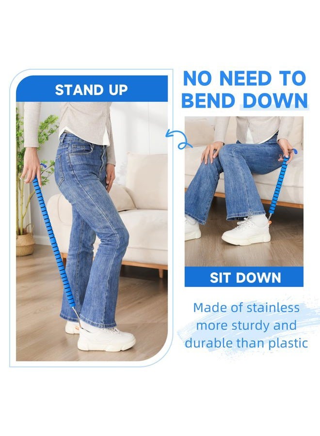 Fanwer Shoe Horn & Dressing Stick - Sock Remover Tool Independent Living Aids for Elderly Disabled Men Women - Image 2