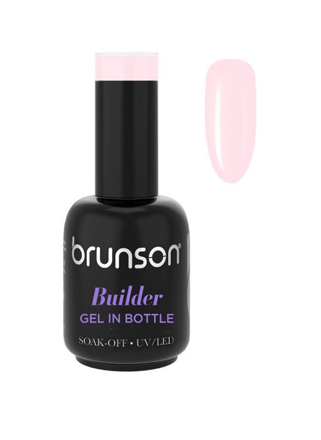 brunson Builder Gel, 10 in-1 Builder Gel In A Bottle 18ml Soak Off UV/LED Hard Gel for Nail extension Builder Base Gel Nail Polish for Long lasting Nails Manicure Strong Nails Tips for Nail Art  Bbg24 