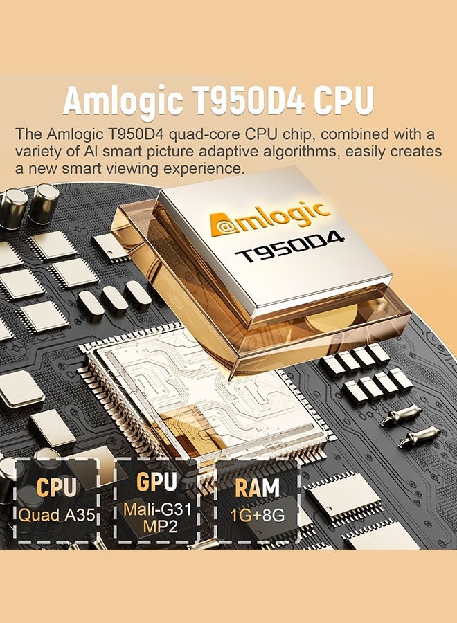 Digisand TP350 Projector 4K, Android 13 Native 1080P WiFi6 BT5.2 Full HD Projetor, Built-in NetfIix & Chatgpt AI Voice Helper Auto Focus 360° Rotate Home Theater Projector - Image 4