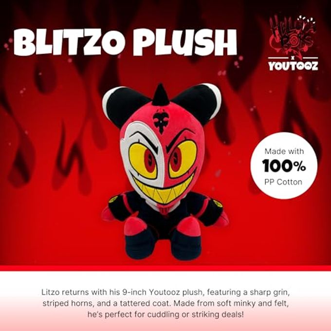 YOUTOOZ Helluva Boss Blitzo Plush  9-Inch Collectible Stuffed Figure  Soft & Cuddly Plush Doll Official Merch for Fans & Collectors - Image 5