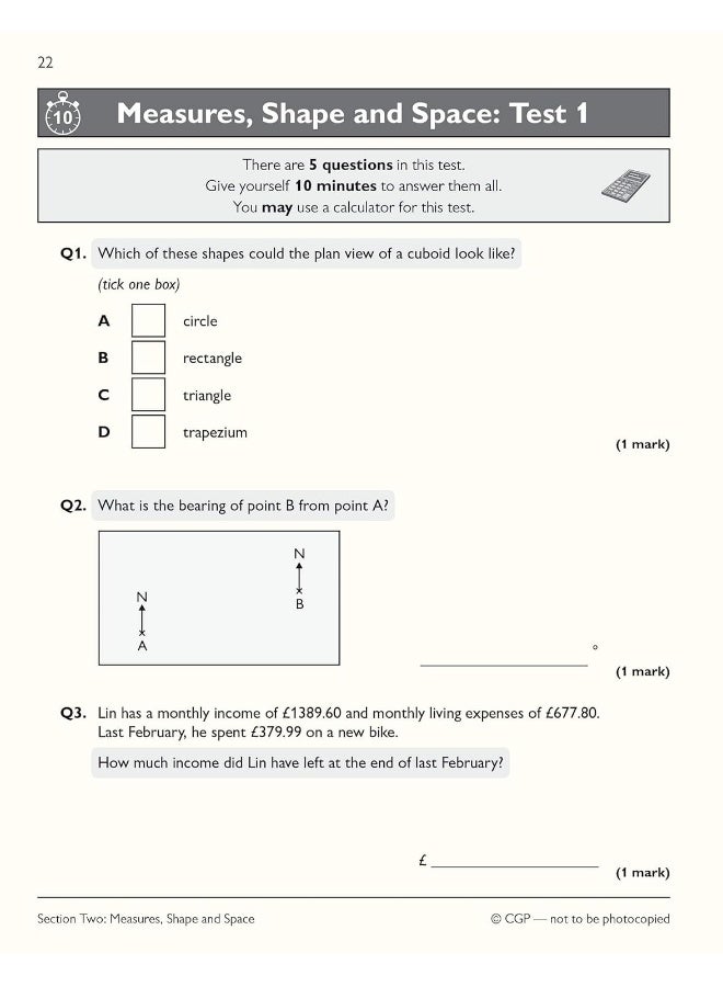Functional Skills Maths: City & Guilds Level 1 - 10-Minute Tests - Image 5
