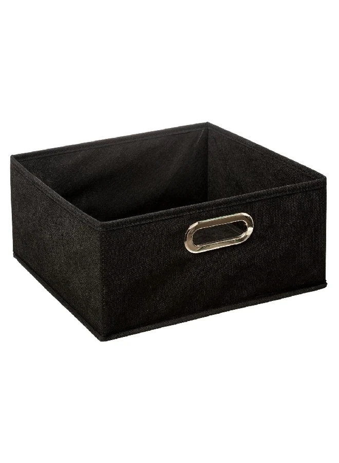 Five Simply Smart Polypropylene and Metal Foldable Storage Box Black 31 x 15 cm 138886J