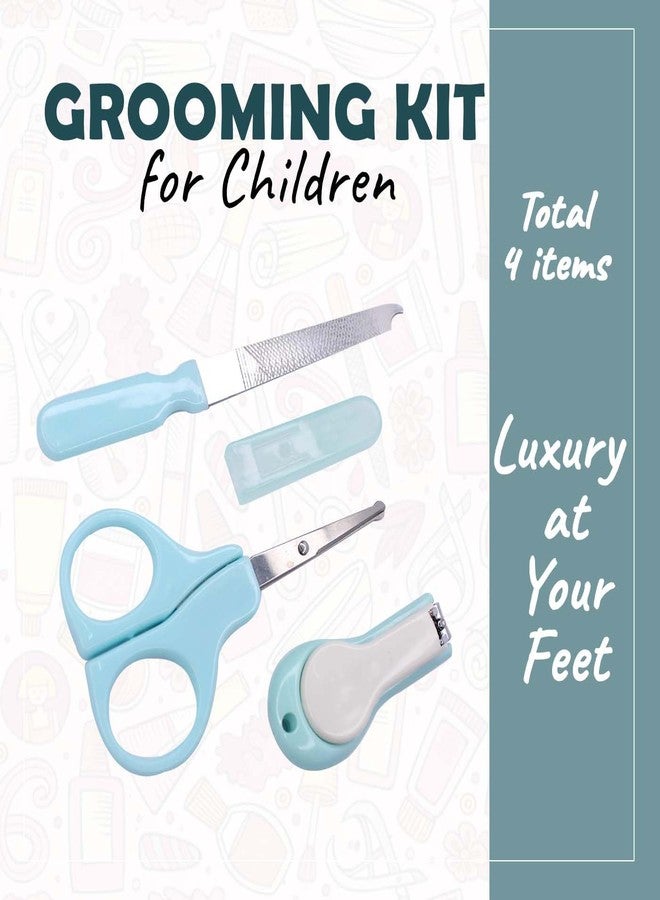 Fully Portable Manicure Tool Kit For Newborn Babies| Baby Nail Grooming Kit | Baby Nail Cutter,Scissor,Nail Clippers And Filer For Baby, Infants And Toodlers (Pack Of 4 Pcs) - Image 3