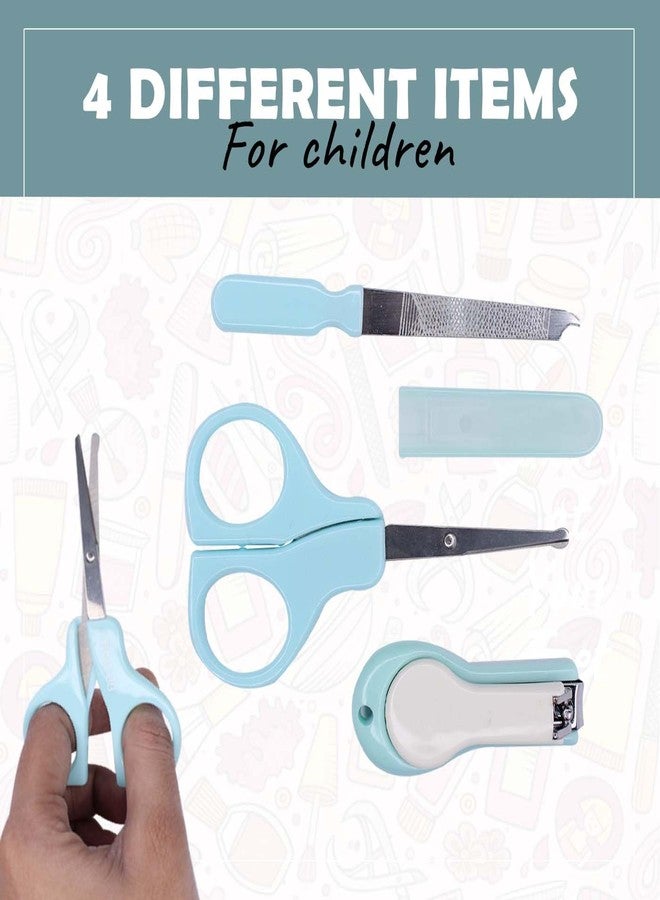 Fully Portable Manicure Tool Kit For Newborn Babies| Baby Nail Grooming Kit | Baby Nail Cutter,Scissor,Nail Clippers And Filer For Baby, Infants And Toodlers (Pack Of 4 Pcs) - Image 5