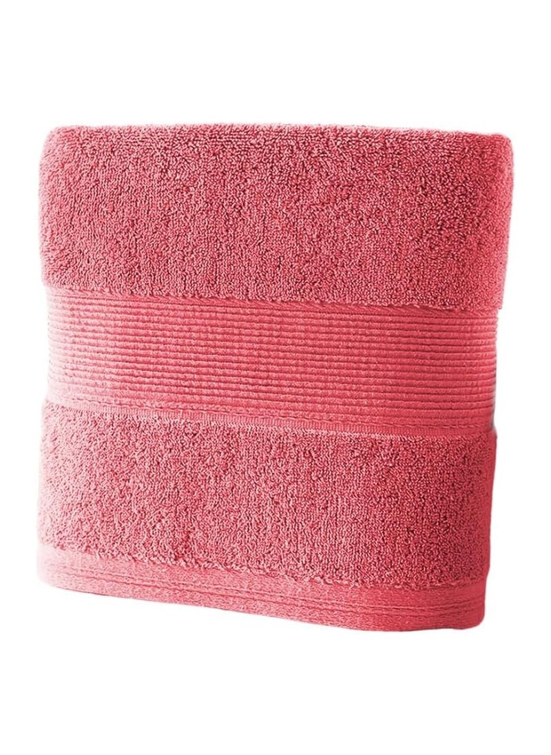 QBED Hotel Bath Towels 100% Egyptian Cotton 70 * 140cm 1 Piece (Fuchsia)  - Image 1