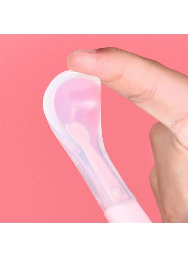 Hemoton Serving Spoon Baby Fruit Spoon Food Feeder: 2Pcs Double Headed Silicone Feeding Spoon Scraping Spoon Infant Spoons For Children Toddler Child Kids Ice Cream Spoon - Image 4