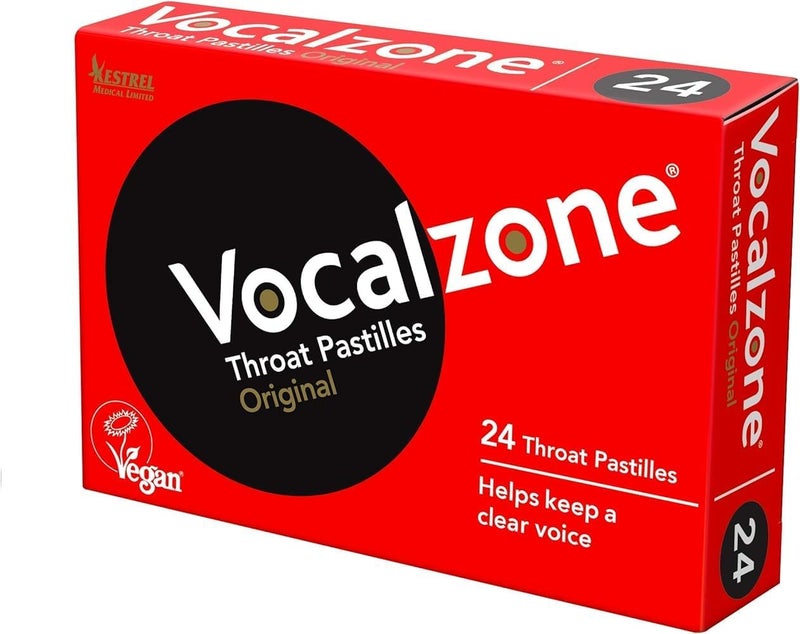 Vocalzone Pack Of 12 Vocalzone Throat 24 Pastilles VOCALZONE THROAT PASTILLES - Image 1