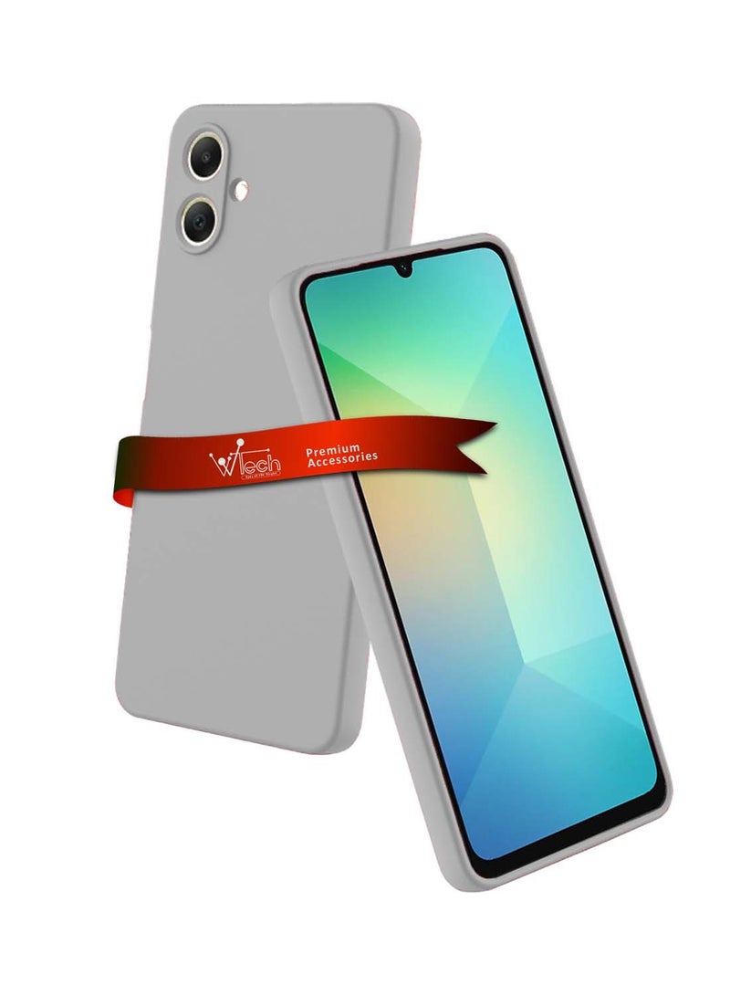 Wtech Samsung Galaxy A06 4G 2024 Premium Liquid Silicone Case Cover - Grey - Image 1