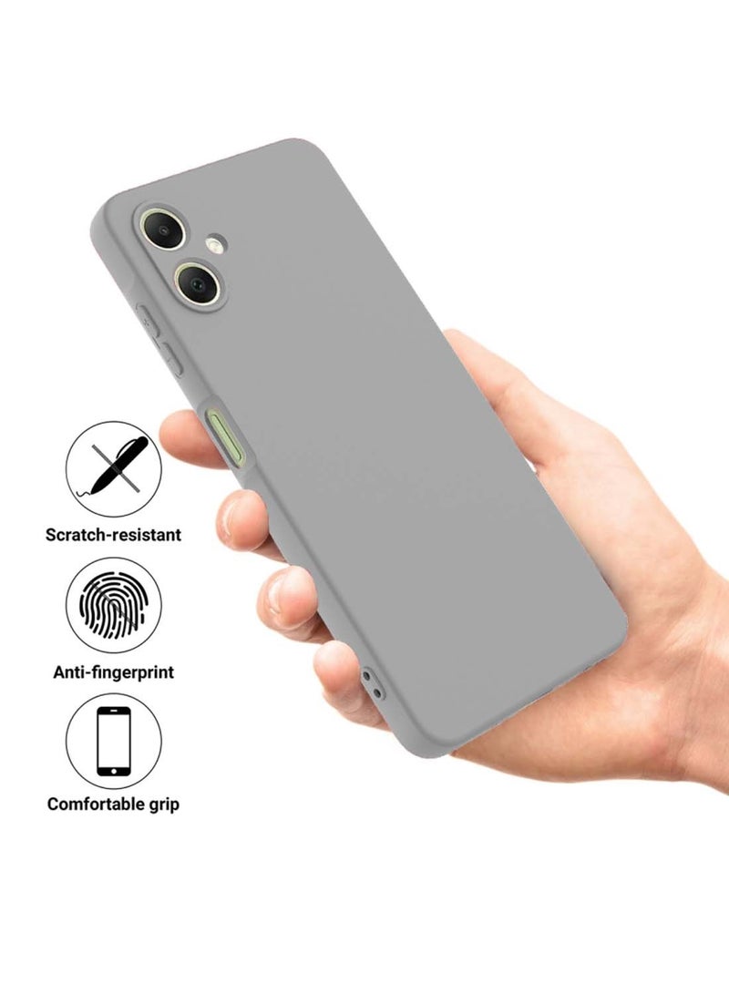 Wtech Samsung Galaxy A06 4G 2024 Premium Liquid Silicone Case Cover - Grey - Image 2