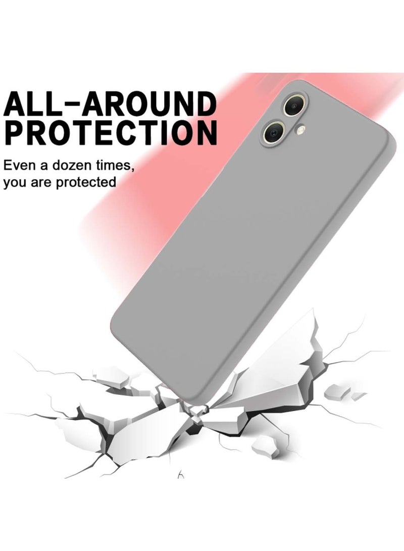Wtech Samsung Galaxy A06 4G 2024 Premium Liquid Silicone Case Cover - Grey - Image 4