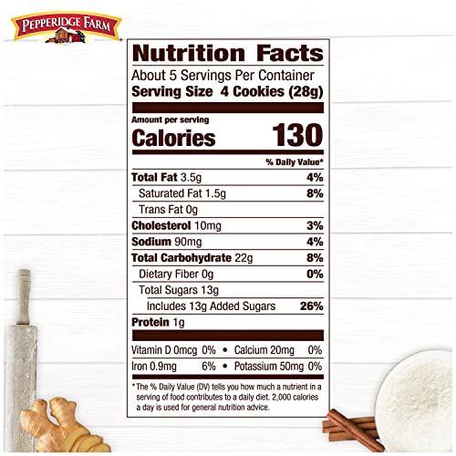 Pepperidge Farm Gingerman Cookies, 21 Ginger Cookies, 5 oz. Bag - Image 3