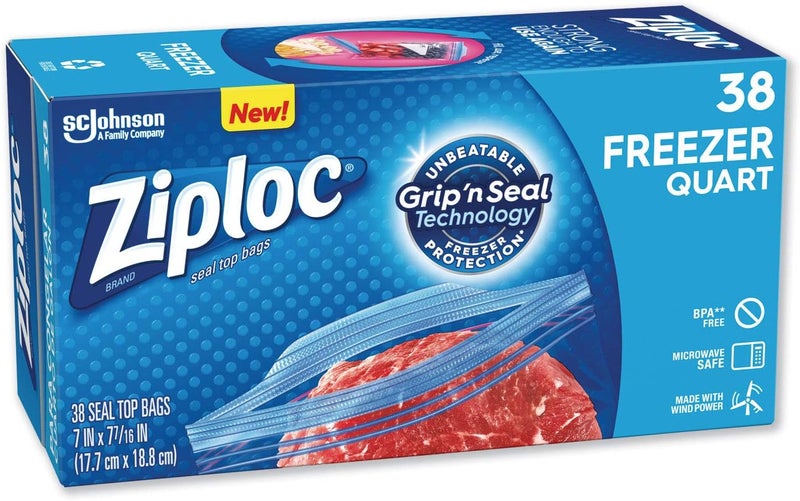 Ziploc Ziploc Freezer Bag Quart Value Pack 40Count Pack of 9 - Image 2