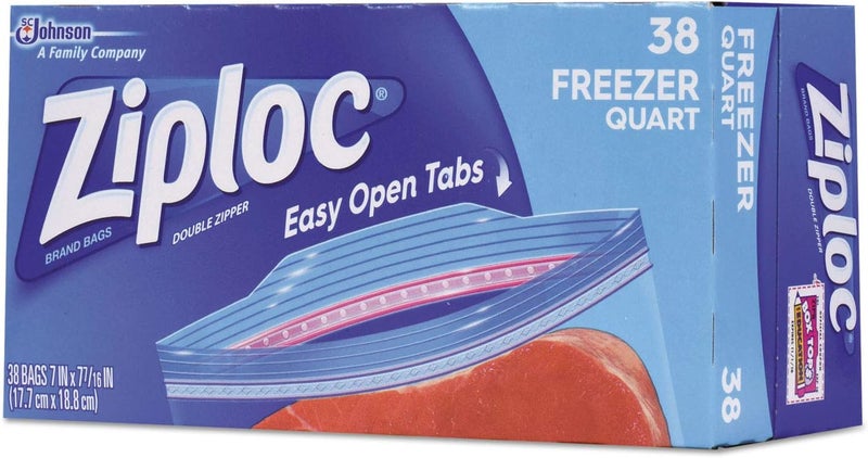 Ziploc Ziploc Freezer Bag Quart Value Pack 40Count Pack of 9 - Image 4