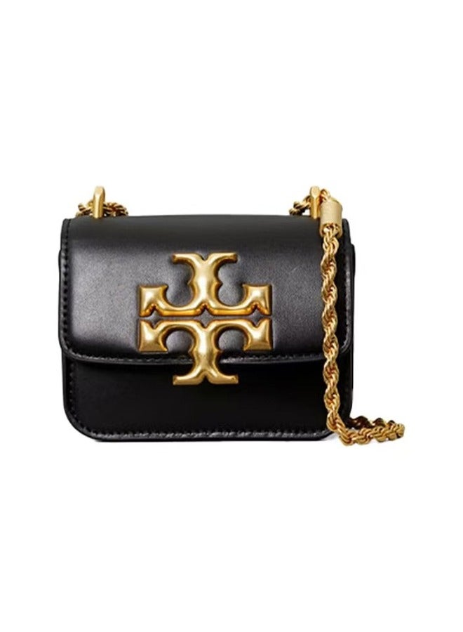 Tory Burch New Tory Burch women's bag, single-shoulder crossbody hand-held chain small square bag, golden brick bag, genuine leather versatile casual bag for women - Image 1