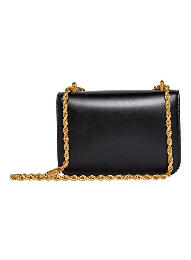 Tory Burch New Tory Burch women's bag, single-shoulder crossbody hand-held chain small square bag, golden brick bag, genuine leather versatile casual bag for women - Image 2