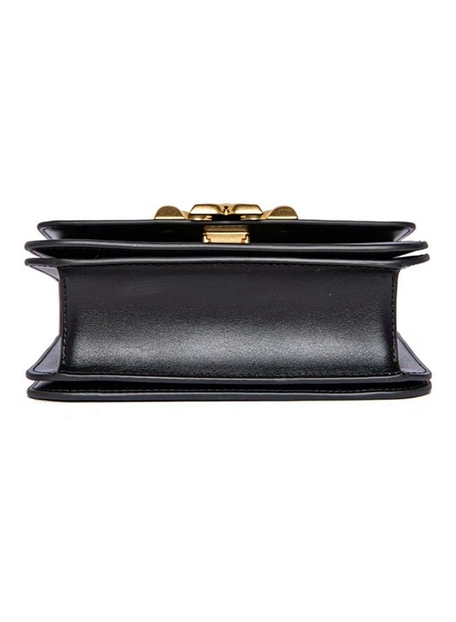 Tory Burch New Tory Burch women's bag, single-shoulder crossbody hand-held chain small square bag, golden brick bag, genuine leather versatile casual bag for women - Image 3