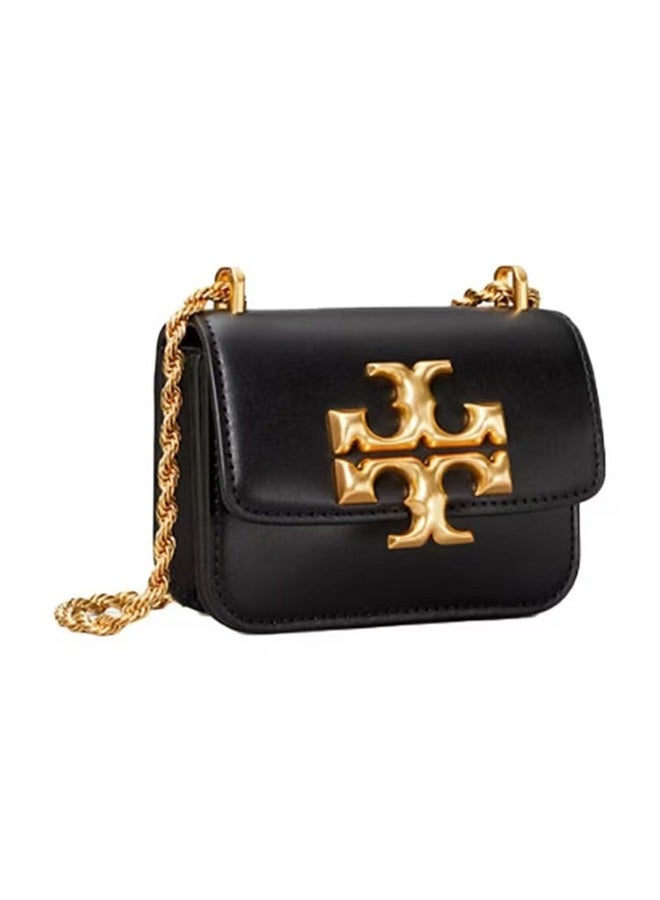 Tory Burch New Tory Burch women's bag, single-shoulder crossbody hand-held chain small square bag, golden brick bag, genuine leather versatile casual bag for women - Image 5