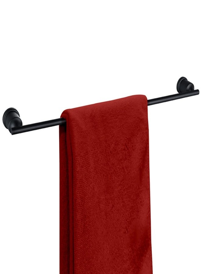 WOWOW Black Towel Bar Rack, 24 Inch Towel Bar Racks for Bathroom Towel Holder 304 Stainless Steel Bath Towel Bars Holder Heavy-Duty Towel Rack Wall Mounted Towel Bar Holder for Bathroom Kitchen Wall - Image 1