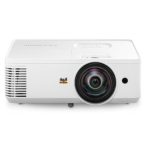 ViewSonic PS502W 4000 Lumens WXGA Short Throw Projector High Brightness for Business and Education Easy Widescreen Setup Dual HDMI and USBA Connectivity Inputs - Image 1
