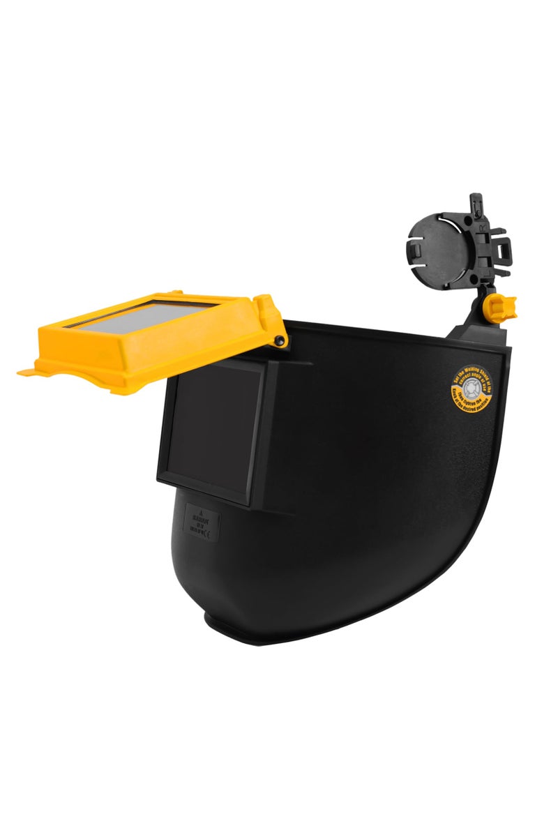 Karam ES71 Welding Helmet Attachable Welding Shield with Wrap Around Design | High Impact Resistant Polycarbonate IR 11 Lens with ARC/TIG/MIG Support - Image 1