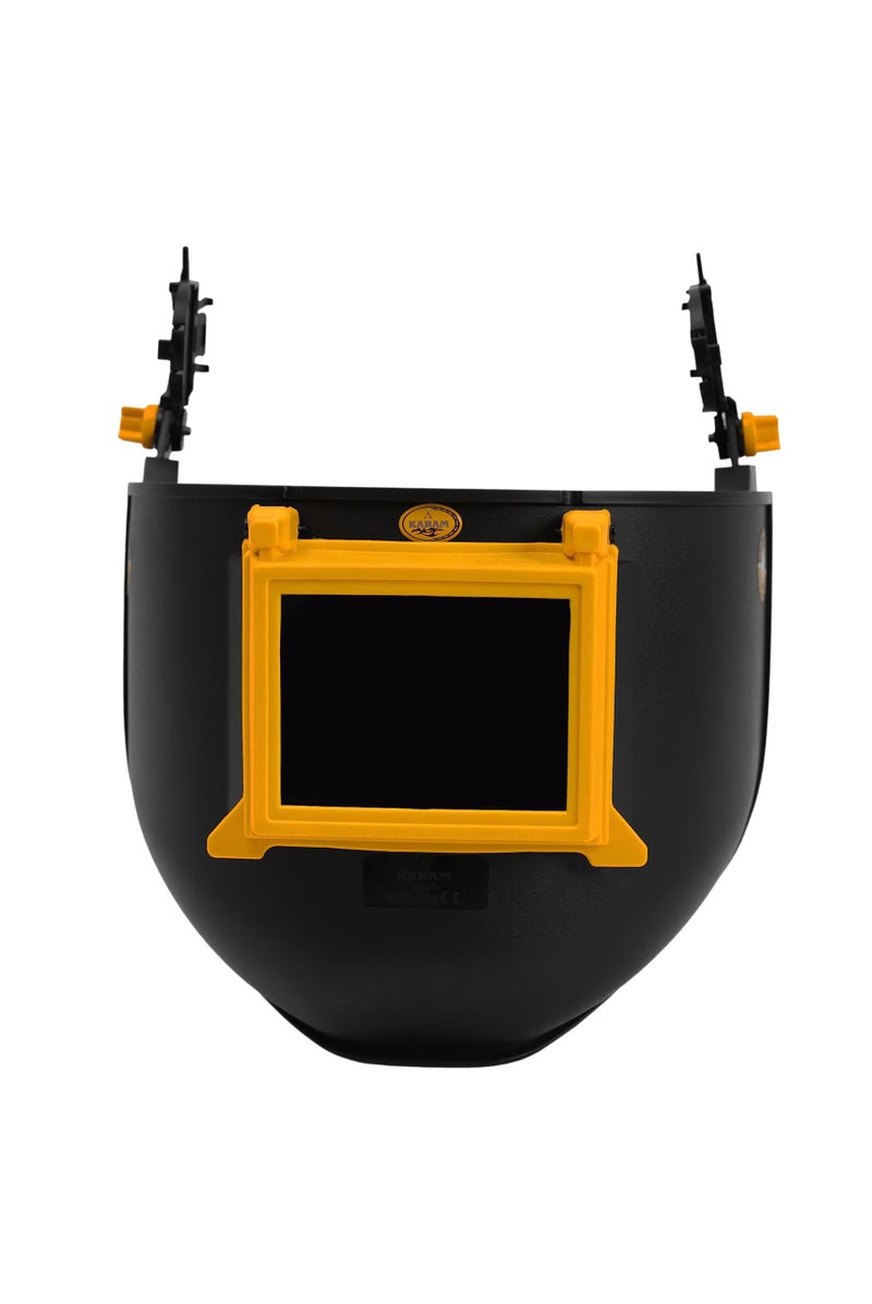 Karam ES71 Welding Helmet Attachable Welding Shield with Wrap Around Design | High Impact Resistant Polycarbonate IR 11 Lens with ARC/TIG/MIG Support - Image 4