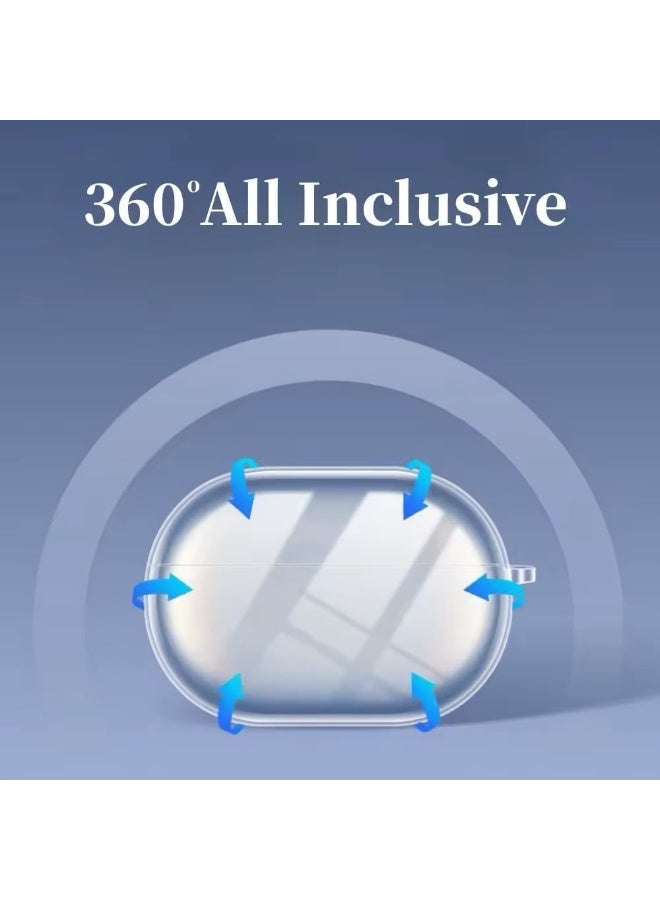 Silicone Case, Compatible with Huawei FreeBuds Pro 4 / FreeBuds Pro 3 Shockproof HD TPU Headphone Cover For Huawei FreeBuds Pro3 / FreeBuds Pro4 With Lanyard - Clear - Image 4