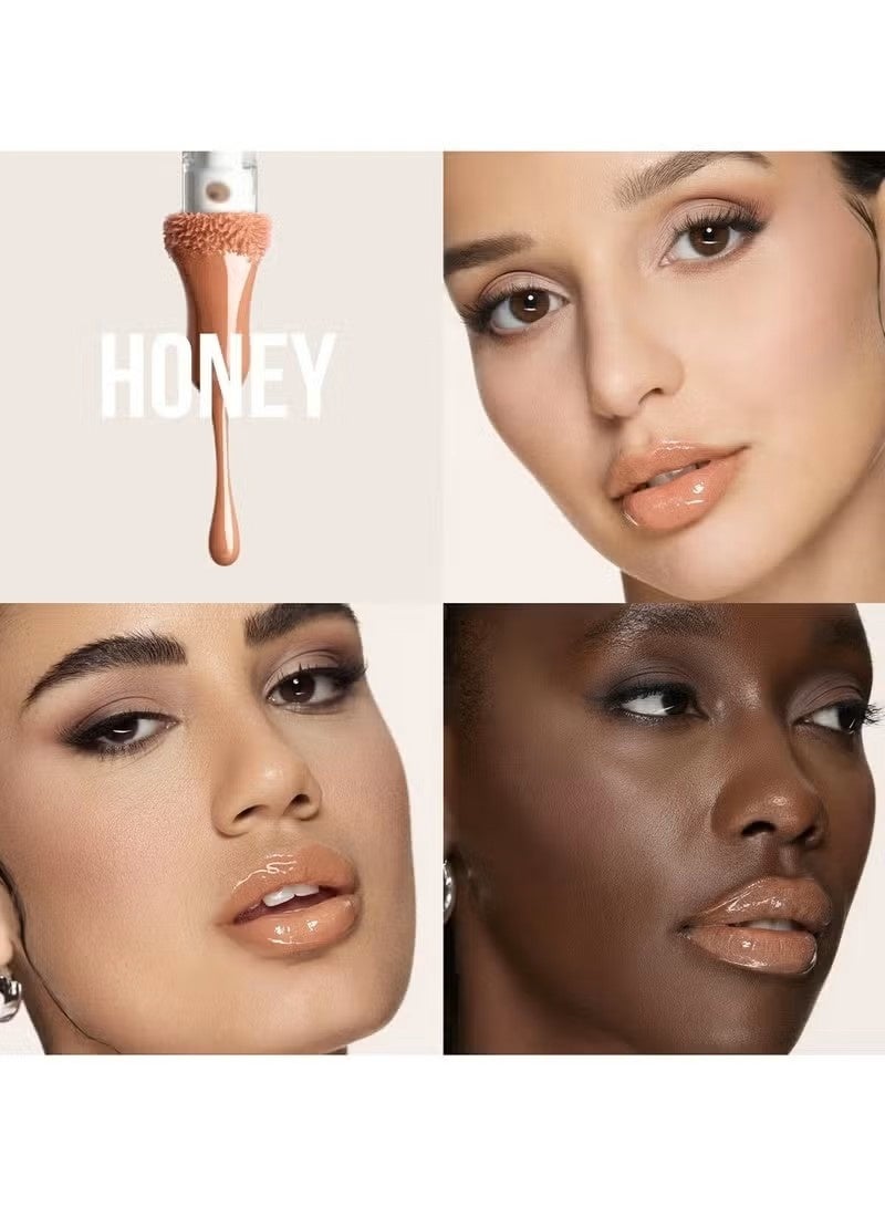 Huda هدى بيوتي ملمع شفاه فو فيلر اكسترا شاين - هوني 3.9 مل - Image 2