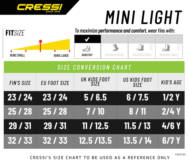 Cressi Mini Light, Azure, 25/28 - Image 5
