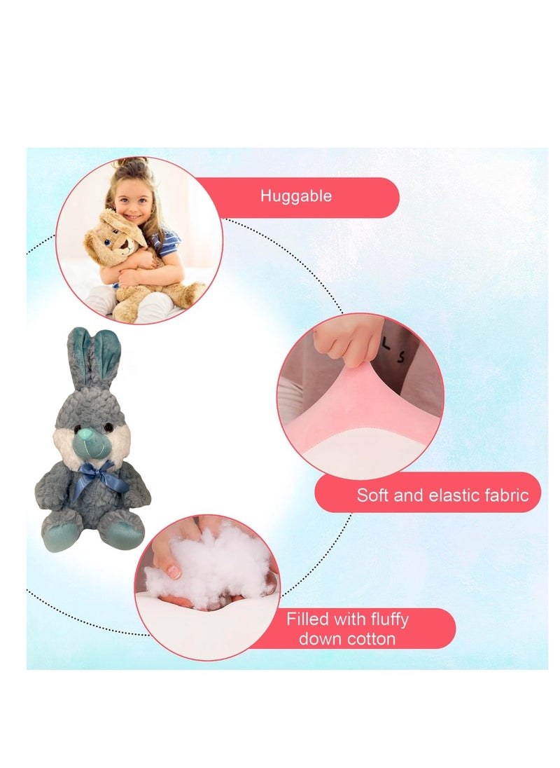 Lukadah Rabbit Plush Stuffed Toys, Kids Soft Plushie Animal Doll, Birthday Gift, Boys Girls, Adorable Stuffed,Nursery Decorate For Kids, Toddlers, Birthday Gift, Baby Shower, Anniversary  - Image 4
