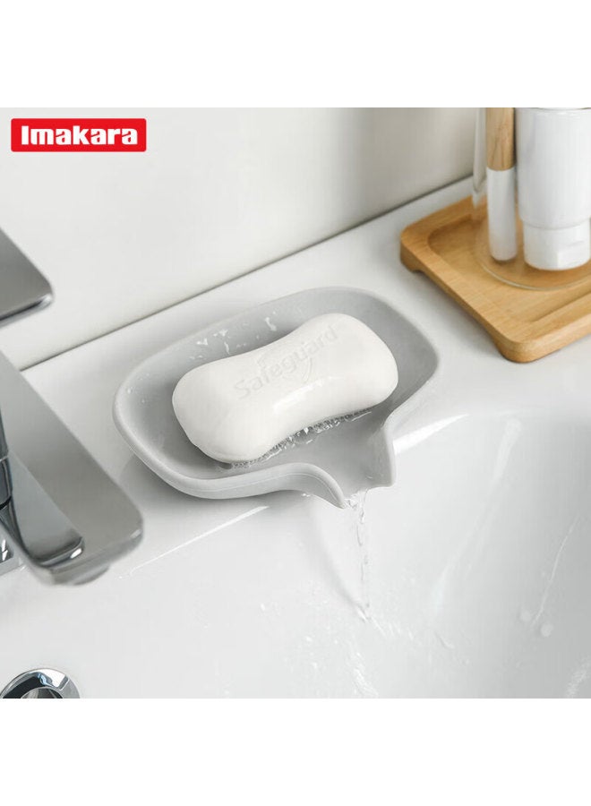 Imakara High-end Luxury Soap Dish, Draining Large Bathroom Soap Holder, Laundry Storage Rack - Image 1