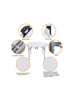 SunBoat Commerce ‎120CM Portable Folding Briefcase Table  ‎HDPE Granite Series  - Image 2