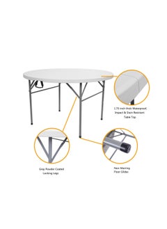 SunBoat Commerce ‎120CM Portable Folding Briefcase Table  ‎HDPE Granite Series  - Image 3